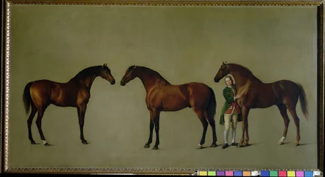 Whistlejacket ja kaksi muuta oria sekä tallirenki Simon Cobb, 1762